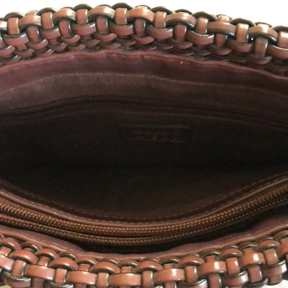 Minimalist‎ Chic Y2K Coastal Grandmother Brown Woven Handbag